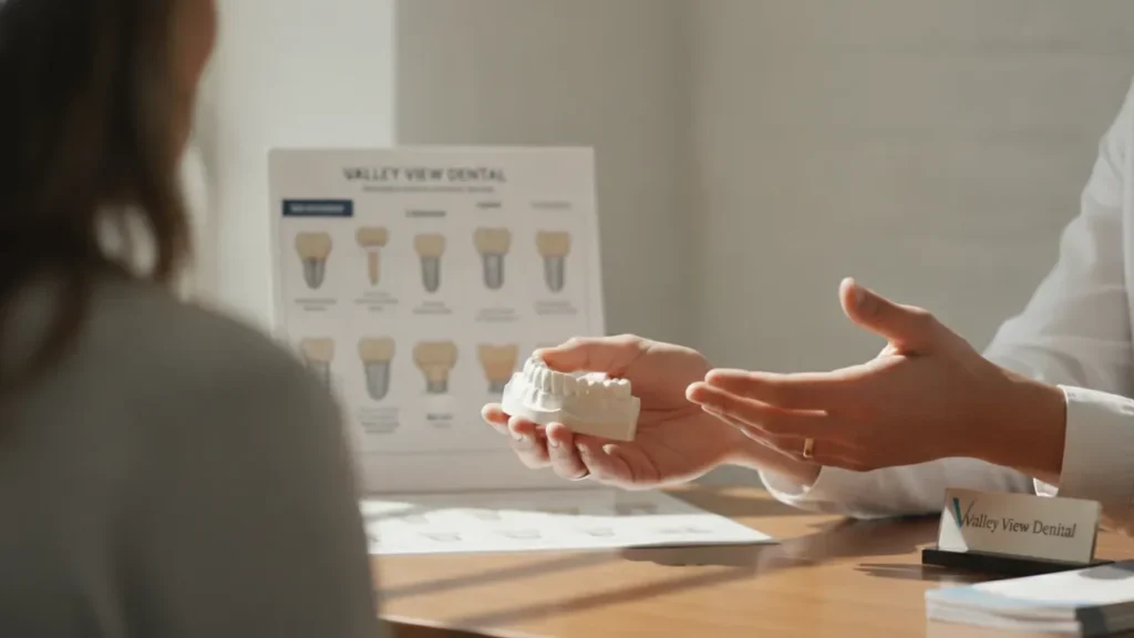 Crowns, Bridges and Fillings - Which One Fixes What 1 - Valley View Dental CONTENT A016 crownsbridgesfillingswhatis inbetween 1 - Valley View Dental