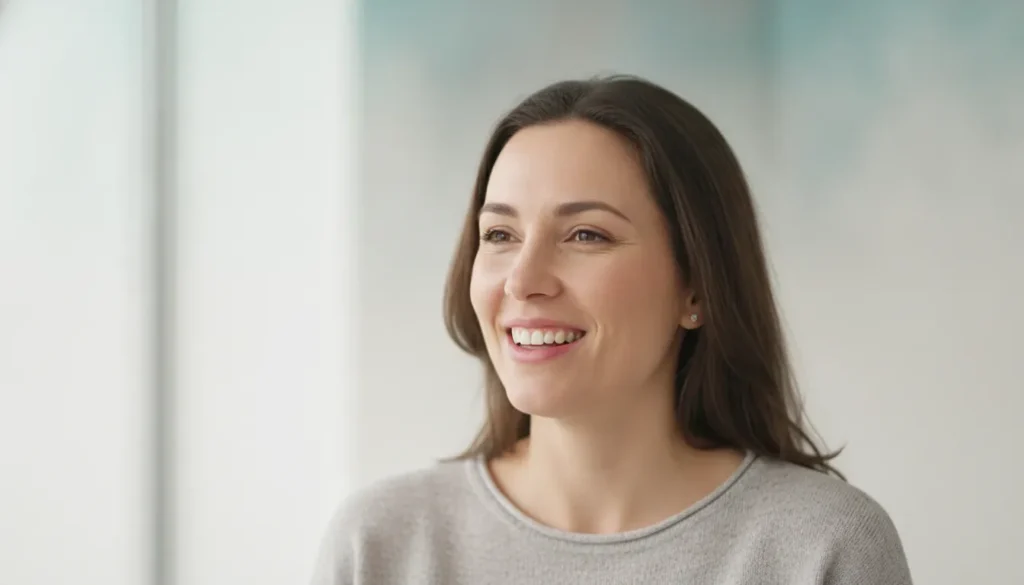 Jaw Pain, Clicking and Grinding - Is It TMJ 3 - Valley View Dental Woman smiling with healthy-looking teeth tmj