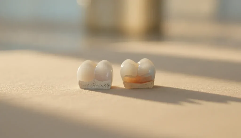 Zirconia vs Porcelain Crowns - Which Lasts, Which Looks Better 1 - Valley View Dental CONTENT A031 zirconia vs porcelain crown inbetween 1 - Valley View Dental